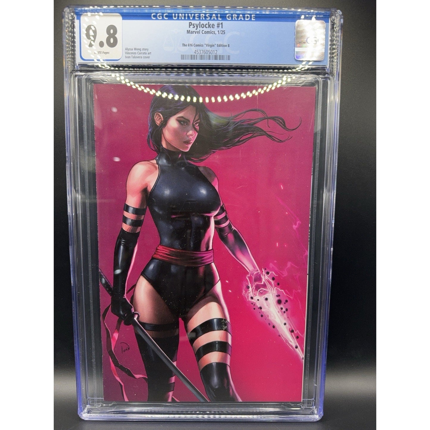 CGC 9.8 PSYLOCKE #1 Ivan Talavera 616 Comics Virgin Variant C LTD 1000